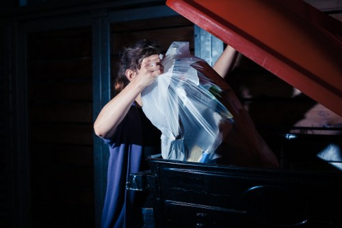 Safe disposal of household items during clearance