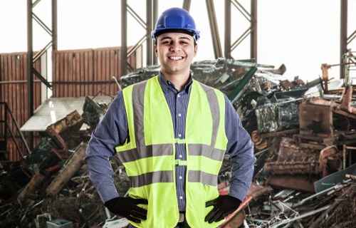 Professional waste management services team